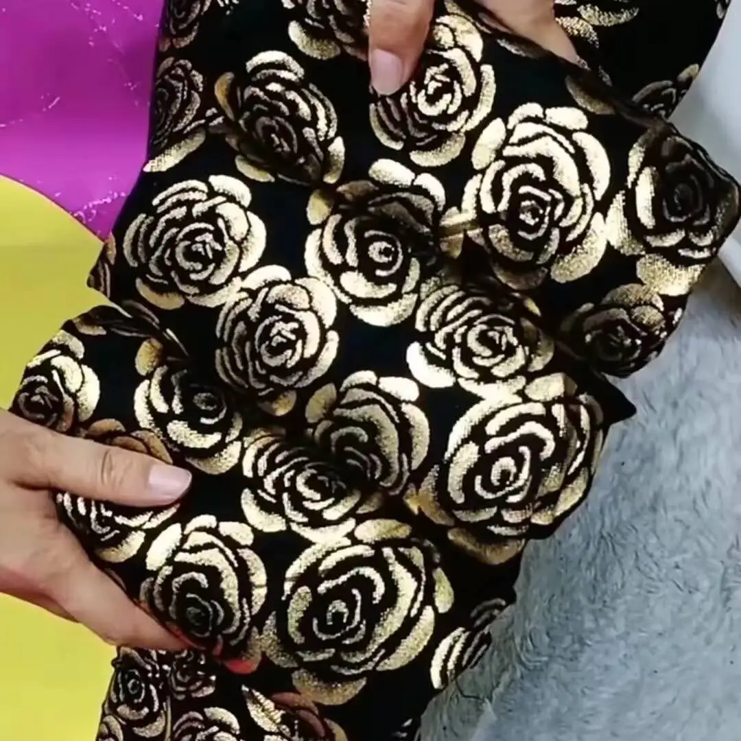 

Autumn Spring Thin Sequin Floral High Waist Seamless Women Leggings Plus Size Workout Pants for Gym Tight Trousers