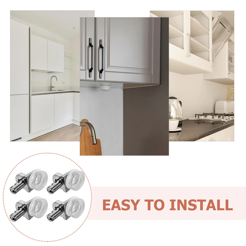 

80 Pcs Cabinet Suction Cup Plate Holder Shelf Heavy Duty Pins Drawer Pegs for Shelves Zinc Alloy Kitchen Support Clips