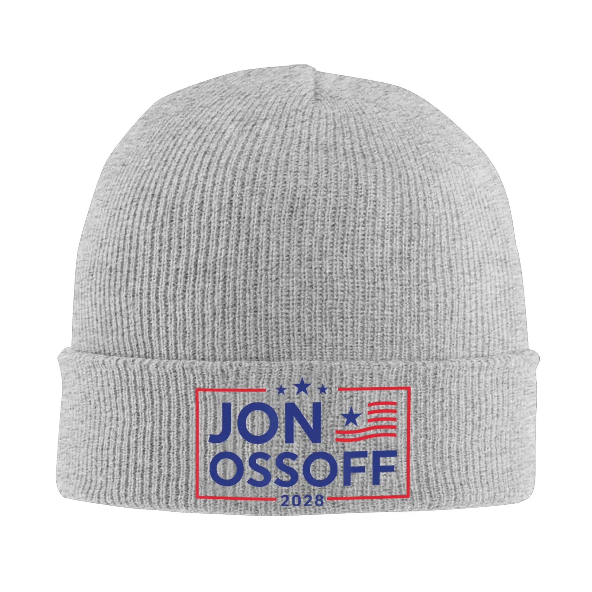 Jon Ossoff for President Election Campaign US Flag Beanie Hats  Bonnet Hats Female Male Street Y2K Outdoor Knit Hat Elastic Caps
