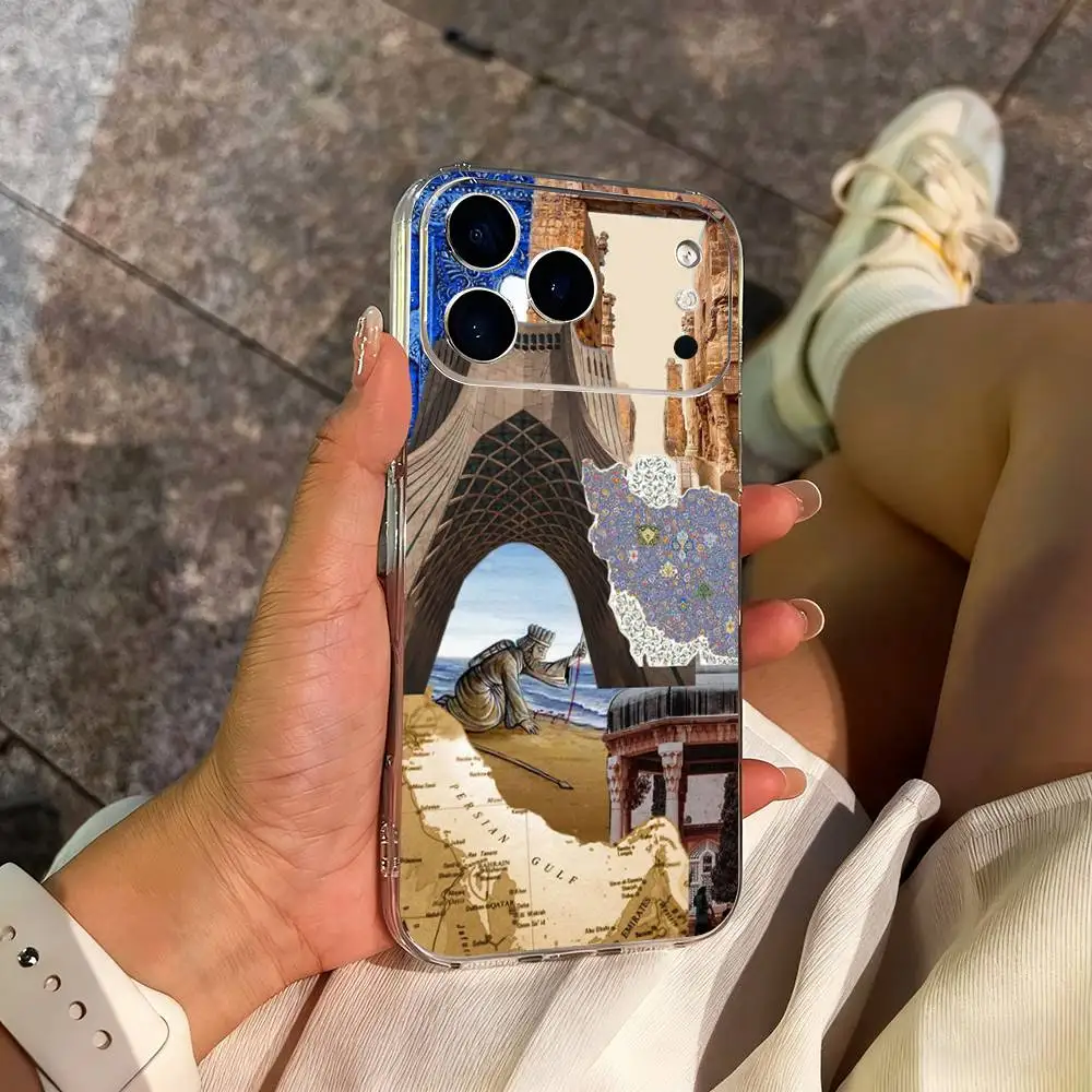 Casing HP Flag Art Great Assyrian Untuk iPhone 14,13,12,11,17,16,15,Pro,Max,Plus,X,XS,XR,SE,Mini Transparan Bahan Lembut