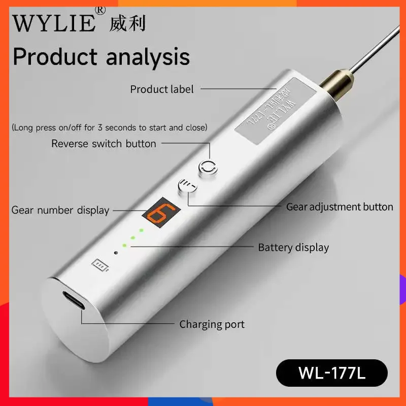 Wylie WL-177L ручной многофункциональный прибор для снятия клея, улучшенный экран, удаление клея OCA