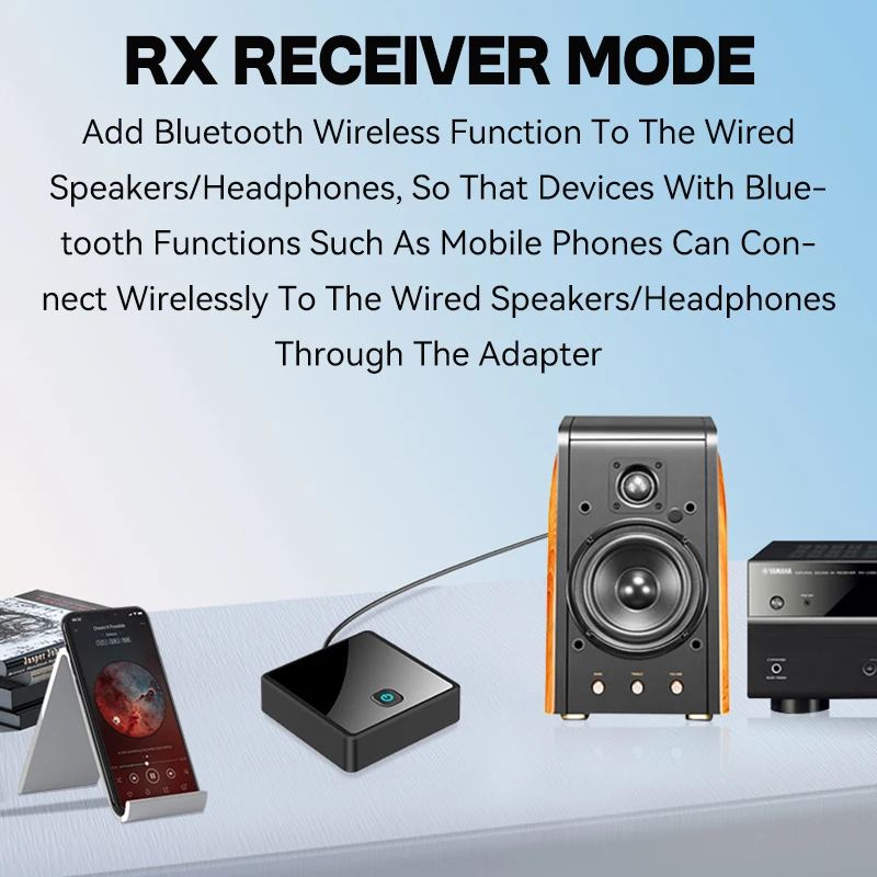 낮은 대기 시간 Bluetooth 오디오 송신기 수신기 3.5mm AUX 잭 광학 SPDIF Hifi 무선 오디오 어댑터 (PC TV 차량용 스피커 용) 썸네일 4