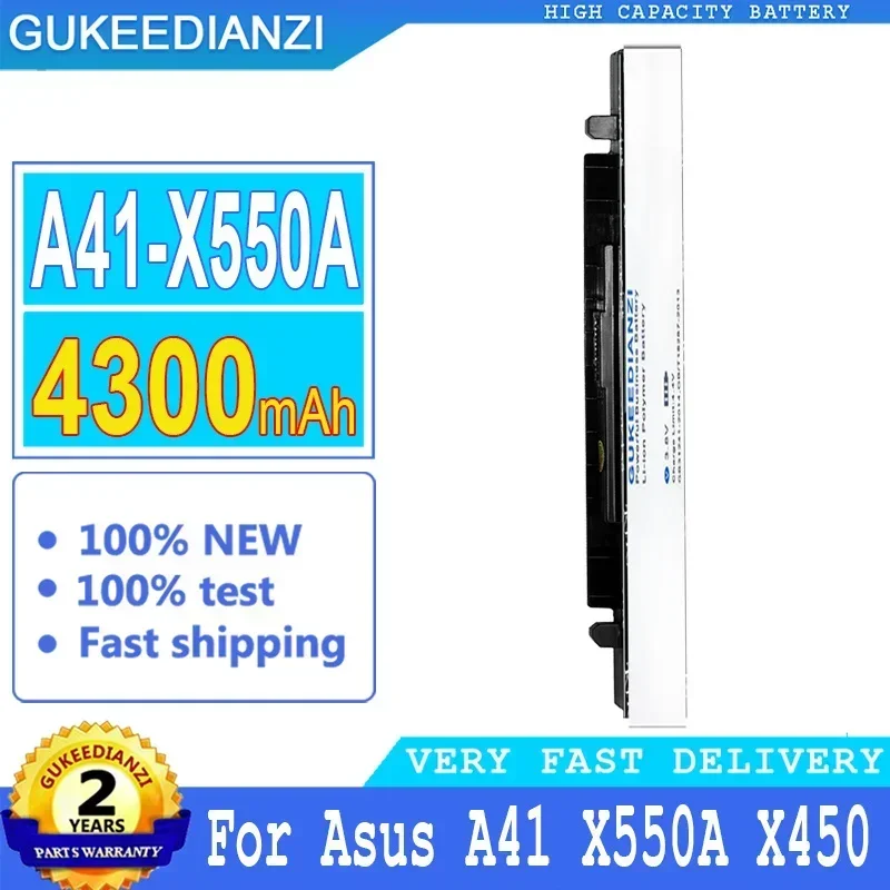 4300mAh A41-X550A High Capacity Backup Battery For Asus X550A X450 X550V X450C X550CA A450 A550 X550L A41 X550A X550 X550C X550B