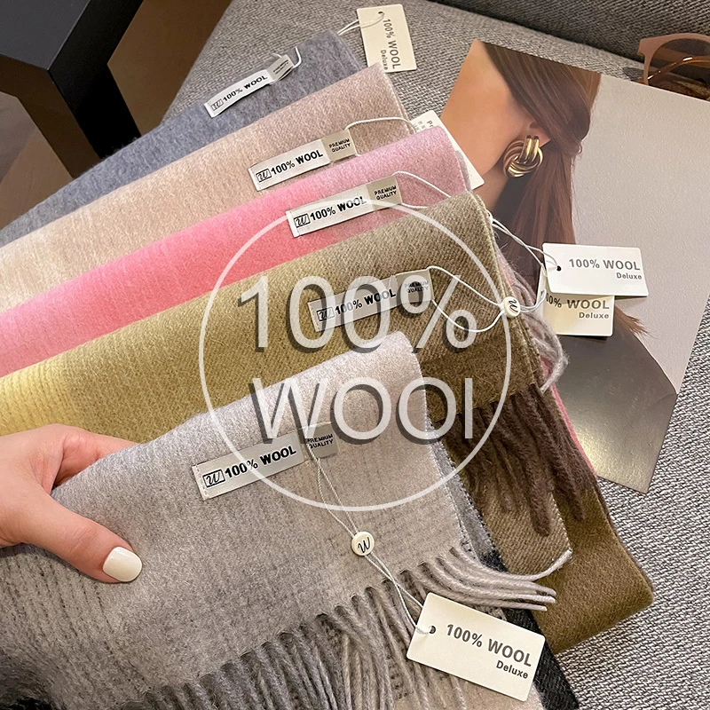 

100% шерсть, роскошные бренды, классический английский стиль, женский шарф, модные полосатые клетчатые шарфы, шали с кисточками, пашмина, женская накидка 30*180 см