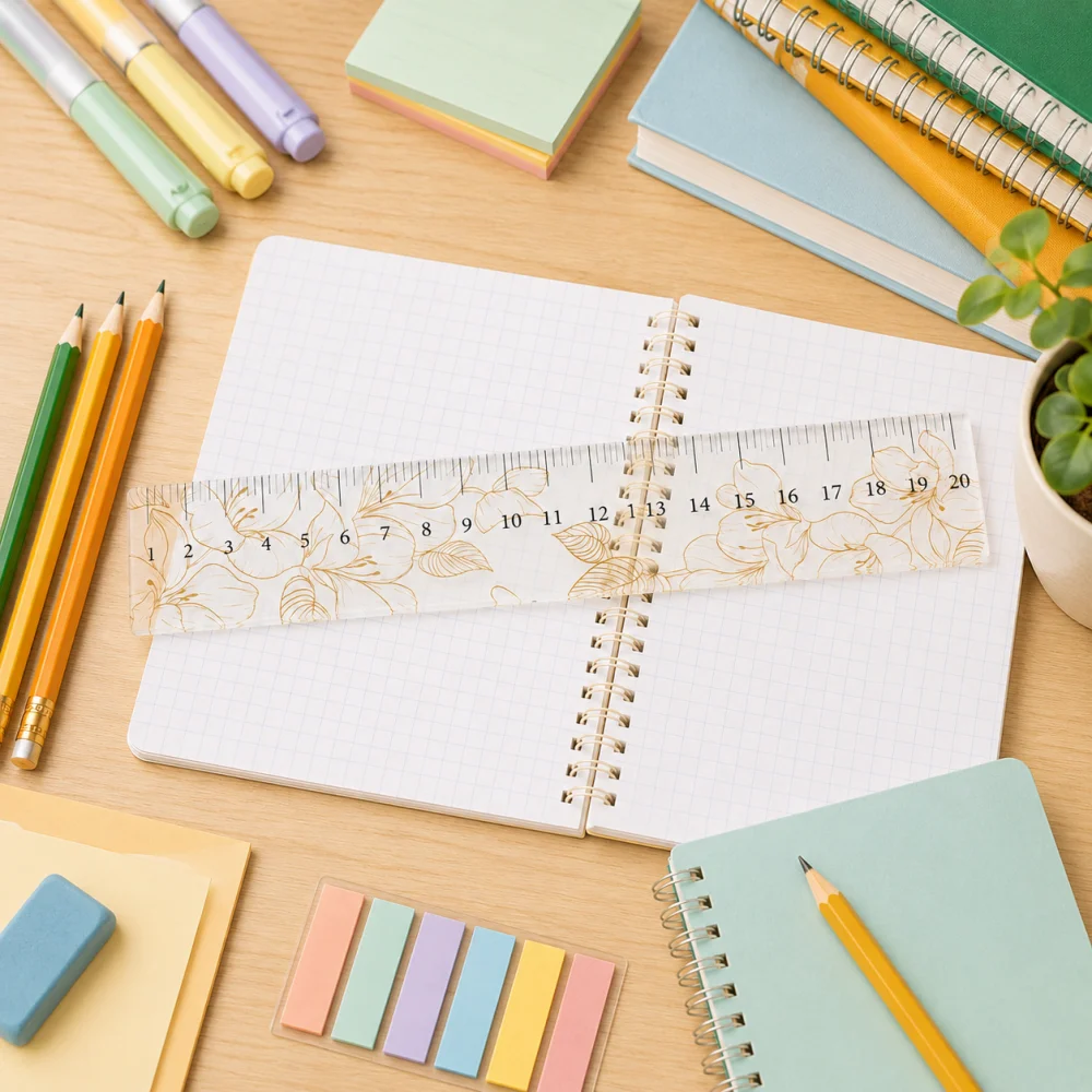 1Pc Personalized Custom Photo Acrylic Ruler, Customized Stationery Accessory, Student School Supplies Back to School Gift