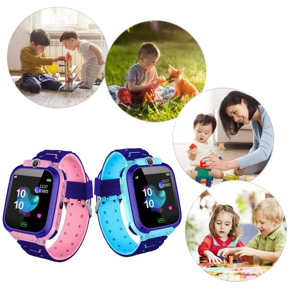 Kids Smart Watch 2/4G Sim Card LBS Tracker SOS Camera Children Mobile Phone Voice Chat Math Game Flashlight Kids Smart Watch Sim