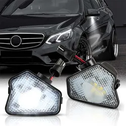 2Pcs Car Lights LED Side Mirror Under Puddle Light for Mercedes Benz W176 X156 W204 W212 W246 W117 W218 W209 W221 C117 W242