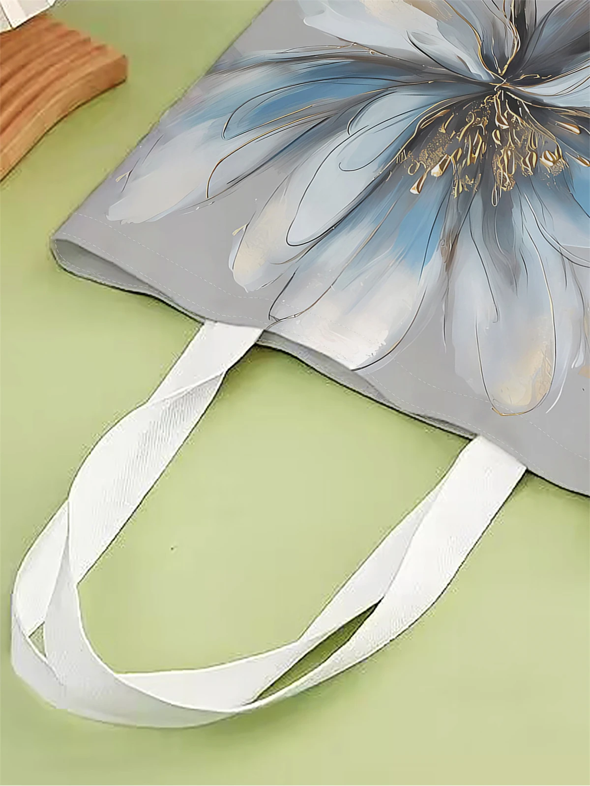 قطعة واحدة، حقيبة يد على شكل زهرة ملونة، حقيبة يد عصرية قابلة لإعادة الاستخدام، حقيبة يد متعددة الوظائف، حقيبة تسوق قماشية مطبوعة