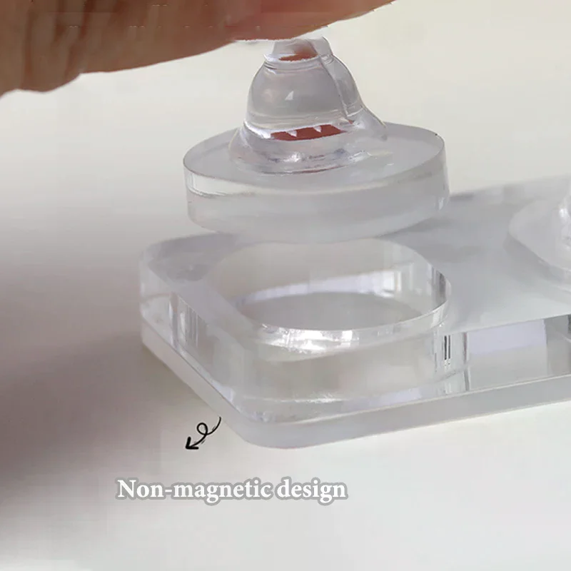 Bandeja de práctica de uñas acrílicas, tablero de extensión de uñas no magnético para entrenamiento de uñas, soporte de exhibición y secado de uñas de Gel multiusos