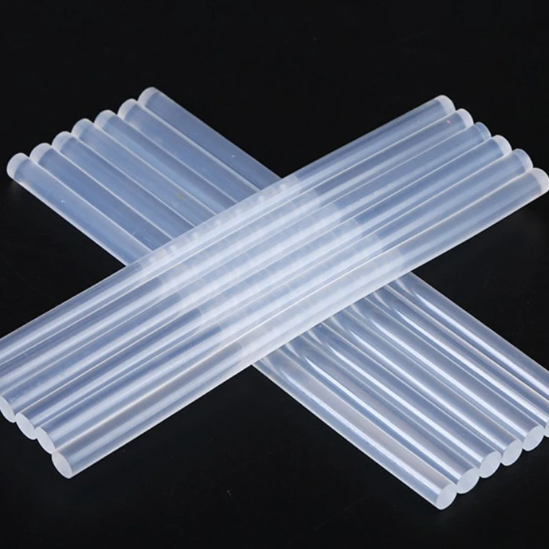 5/10/20pcs 7/11mm Transparent Hot Melt Gun Glue Sticks Hot Melt Adhesive Rod High Temperature Resistance Repair Glue Sticks