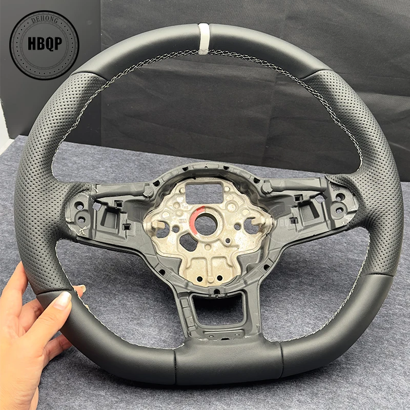 White Stitching And Alcantara Material Design Steering Wheel sSuitable For Golf 7 Original High-Quality Steering Wheel GTI