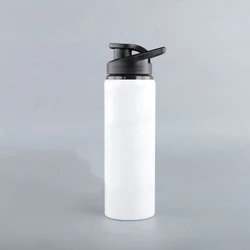 2 Pcs/Lot  750ml Sublimation Aluminum Sports Water Bottle Blanks With Big Mouth For Bike Camping Hiking Traveling Climbing