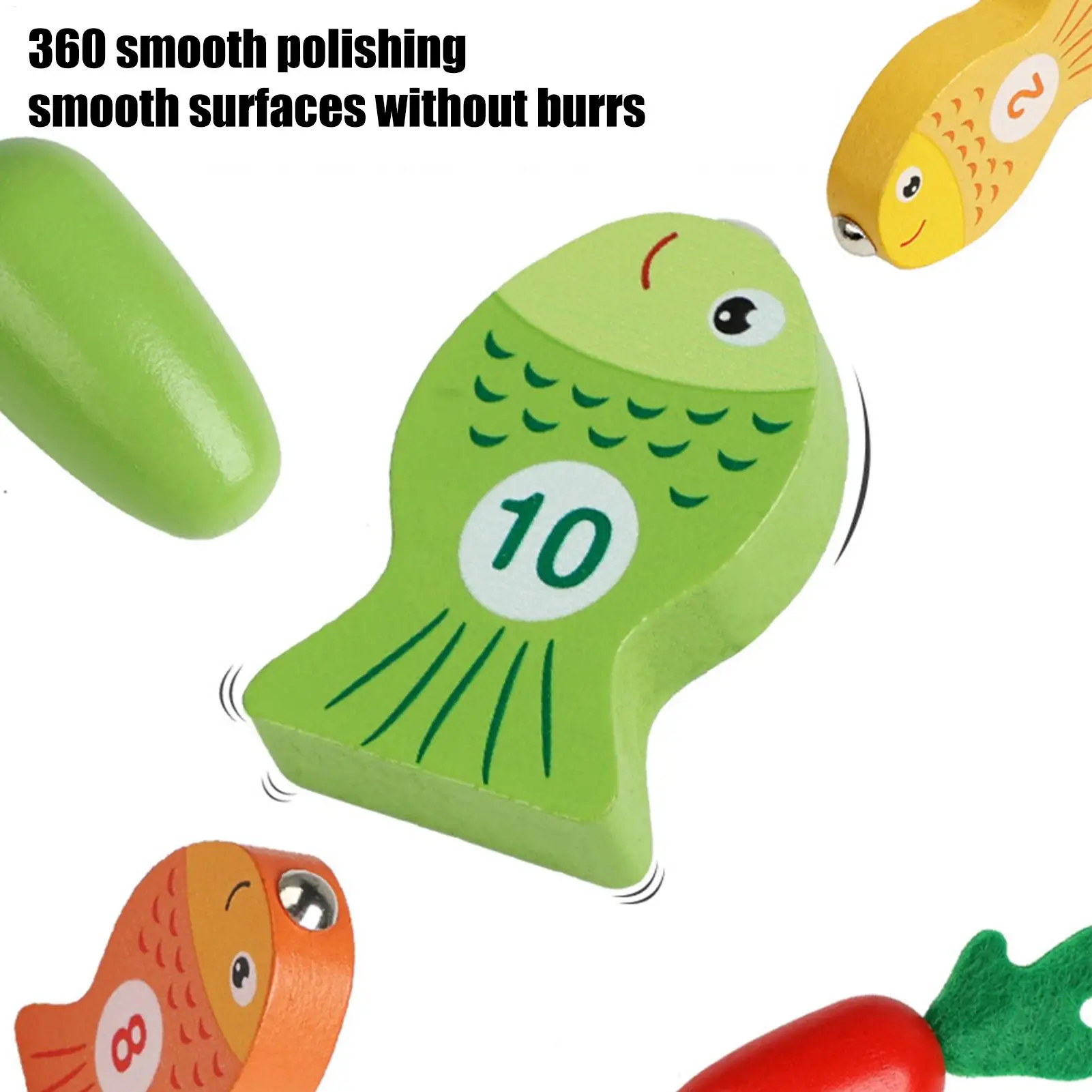 لعبة صيد السمك الخشبية، لعبة قطف الجزر، لعبة صيد السمك المغناطيسية الخشبية، لعبة قطف الجزر، ألغاز فرز الألوان التعليمية المبكرة