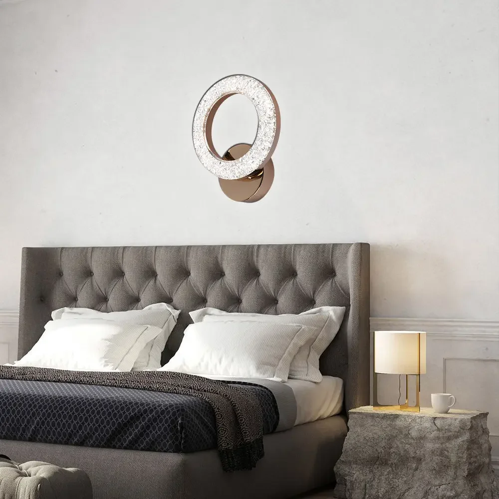 โคมไฟข้างเตียงตกแต่งห้องนอนใหม่ Master Living บันไดโมเดิร์นพื้นหลังทางเดิน Wall LIGHT