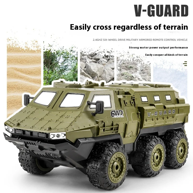 Cross Border Rc Six-Drive Ferngesteuertes Gepanzertes Fahrzeug Schwerer Transport Volle Skala Klettern Off-Road Fernbedienung Spielzeugauto