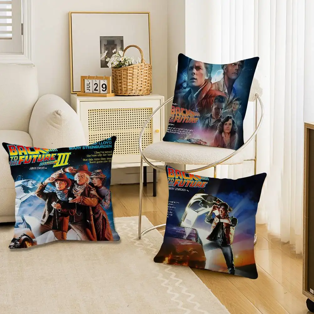 Movie B-Back To The Future Cushion Cover Inches Farmhouse Decor Home Throw Pillow Covers for Couch Decorations