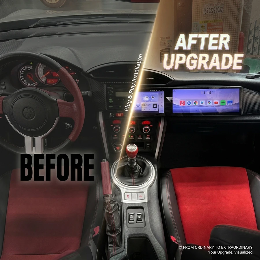 For Toyota 86 Car Radio 10.25inch Dual Screen Android Auto Multimedia Video Player GPS Navigation Carplay 4G Wifi Head Unit BT