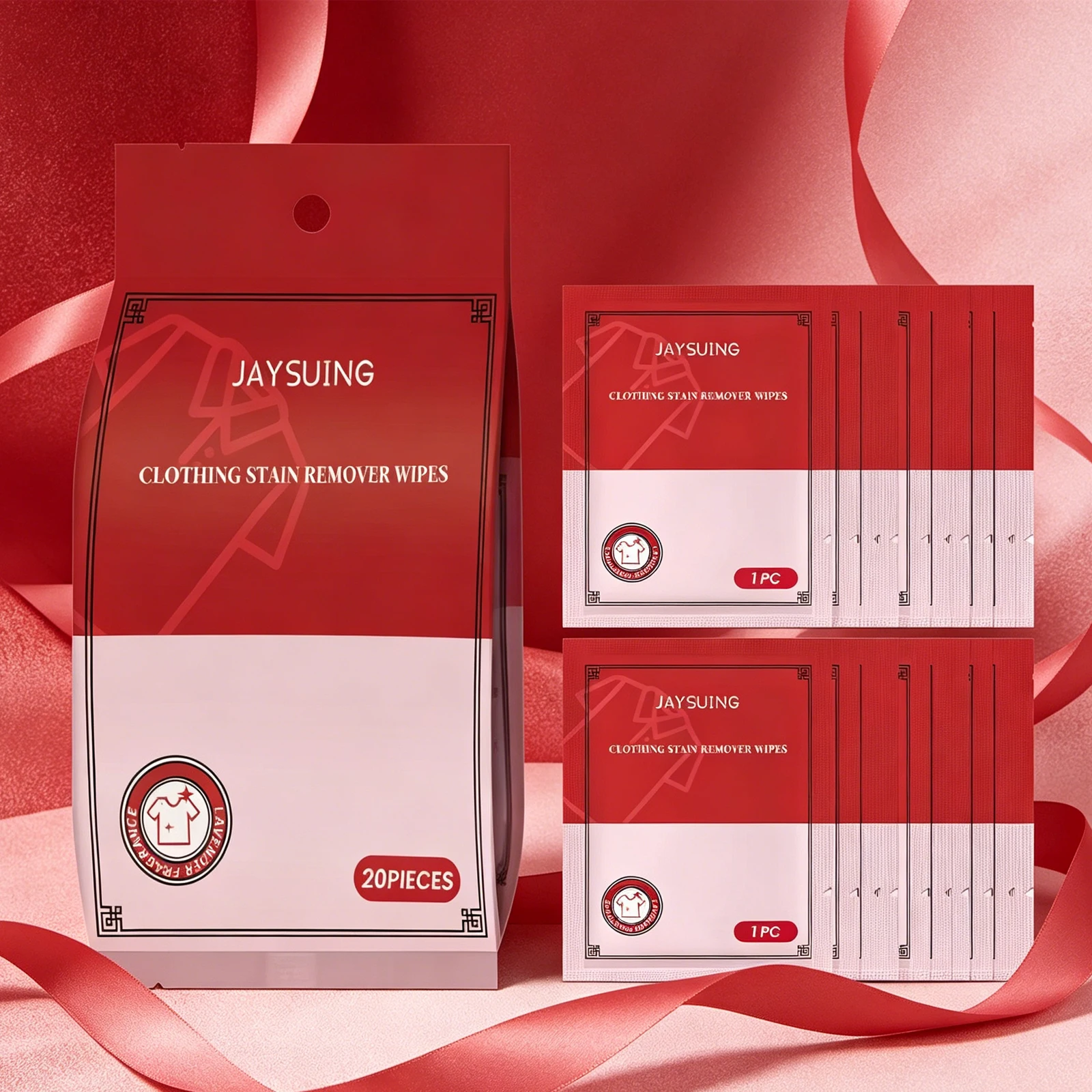 Jaysuing 20pcs Clothing Stain Removal Wipes Effective Cleaner For Stubborn Stains Color Protection Laundry Wipes