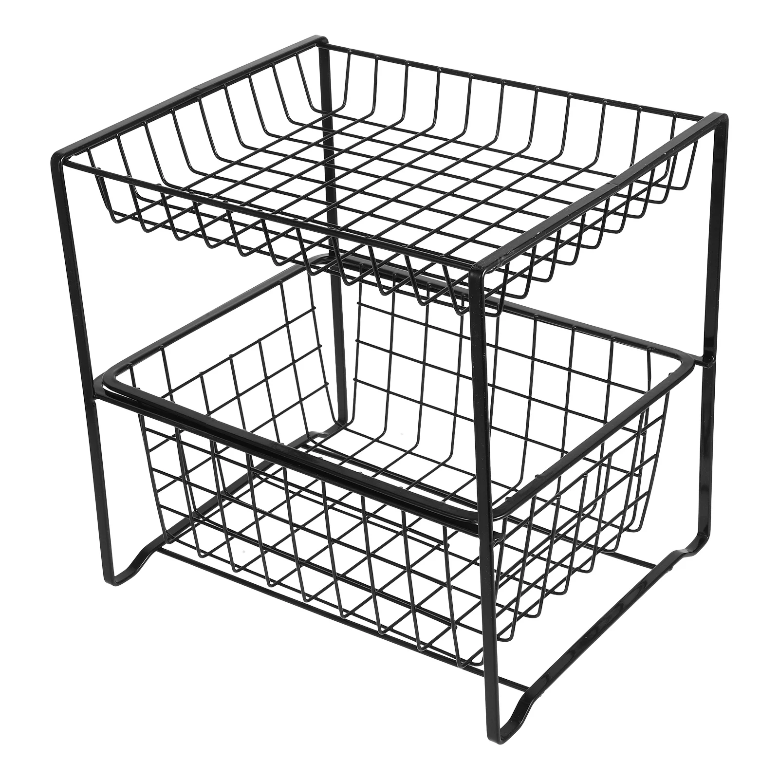 

2-Tier Under Sink Organizer Drawer Kitchen Bathroom Cabinet Storage Shelf Shelves Cleaning Tools Spacesaving Versatile