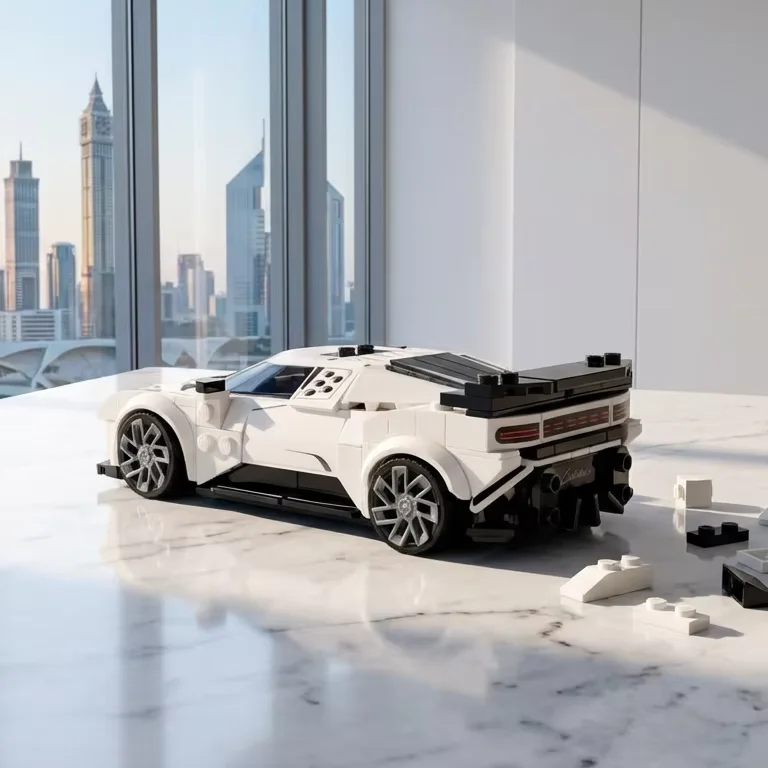 2026 DIY 슈퍼카 77240 부가티 센토디에치 슈퍼카 블록 장난감 선물, 교육용 장난감, 홈 데코레이션