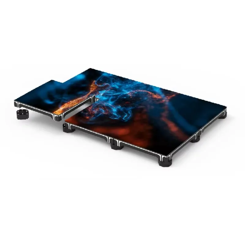 P3.91 Full Color LED Interactive Floor Tile Display IP65 Waterproof 3840Hz Refresh Rate High Resolution Gaming Platform for