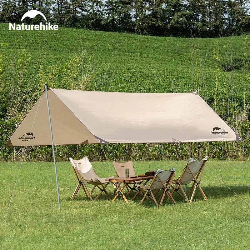 Naturehike Sun Shade Tarp 150D Waterproof Beach Shelter Awning Canopy Sunshade Sun Tent Shelter Camping Tarp Screen