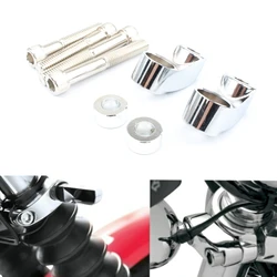 Motorcycle Front Turn Signal Light Lamp Bracket Holder Relocation Shift Shifting Kit For Harley 39mm 49mm Sportster FXR FXD Dyna