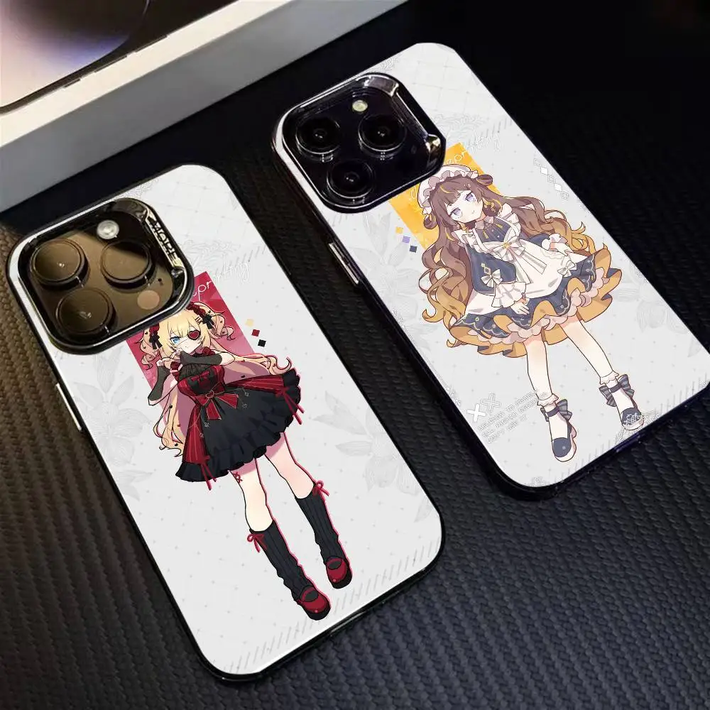 

HOLO Characters On Lolita Phone Case For iPhone 16 17 15 14 12 13 Pro Max Black Color Shockproof Cover