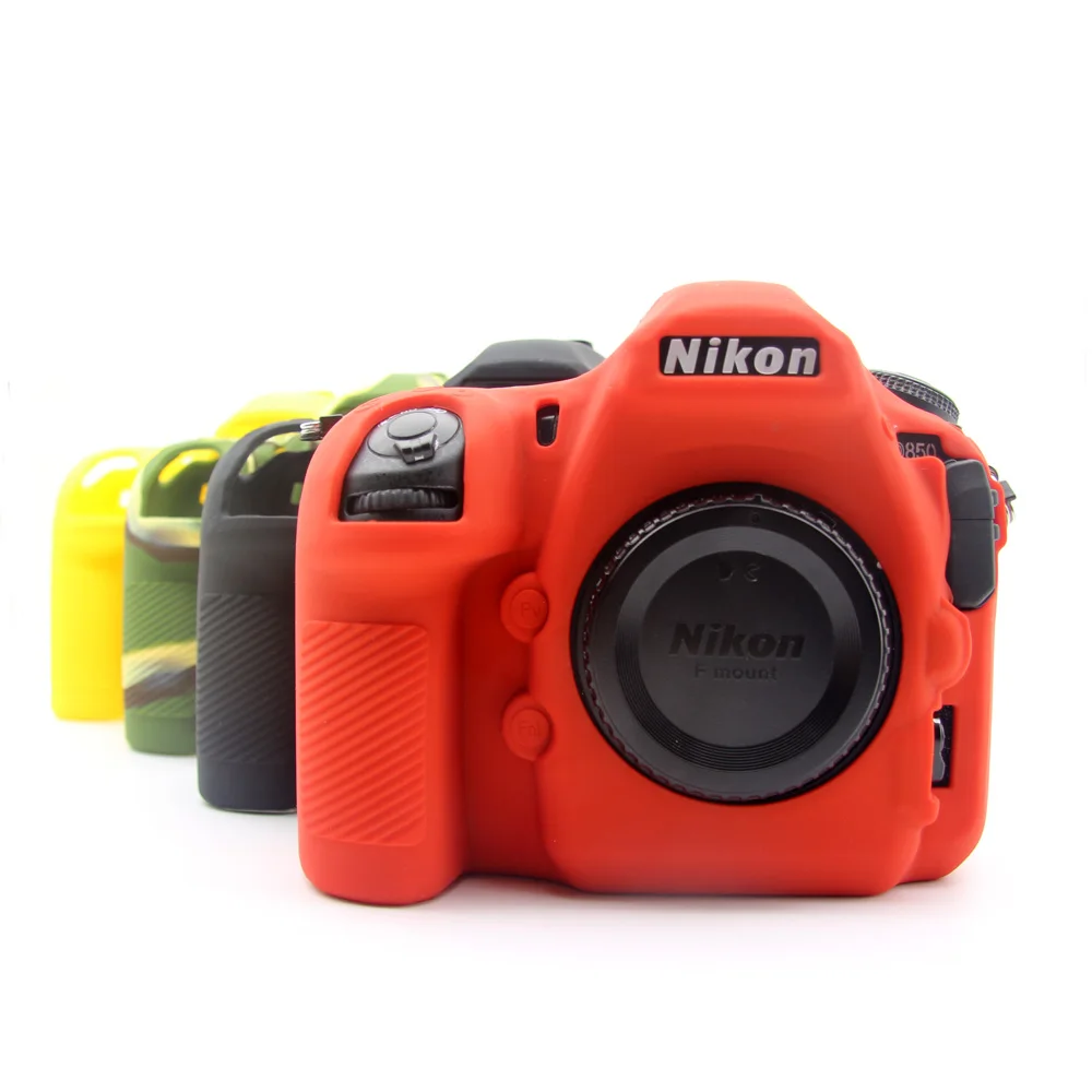 Rubber Silicon Sleeve Armor Case Body Cover Protector Frame Skin for Nikon D850 DSLR Camera Shell Protective Soft Video Bag