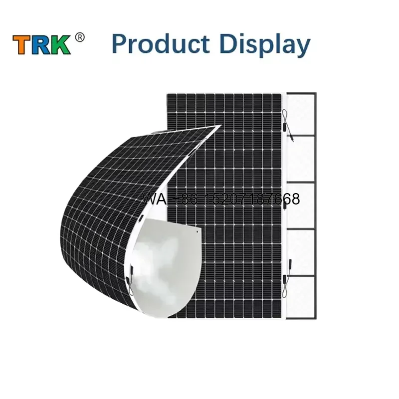 Wmwmnu 24.8% High Efficiency 460W Flexible Solar Panel ETFE IP67 Waterproof Monocrystalline Module