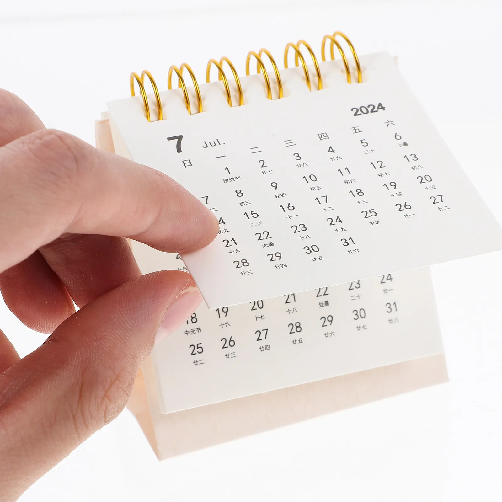 

Household Desk Calendar Paper 2024 Desktop Standing Table Calendar Office Monthly Note Planner Home Accessory Pocket Calendars