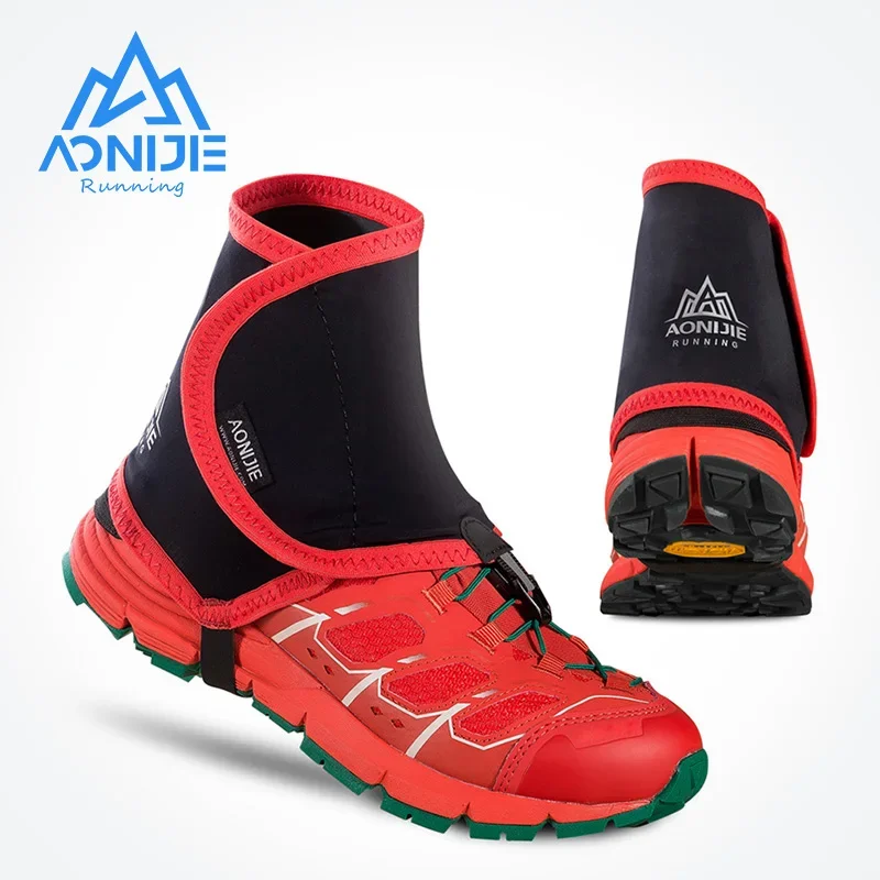 AONIJIE E940 E941Outdoor Unisex High Trail Reflective Gaiters Protective Shoe Covers For Running Marathon Prevent Sand Stone