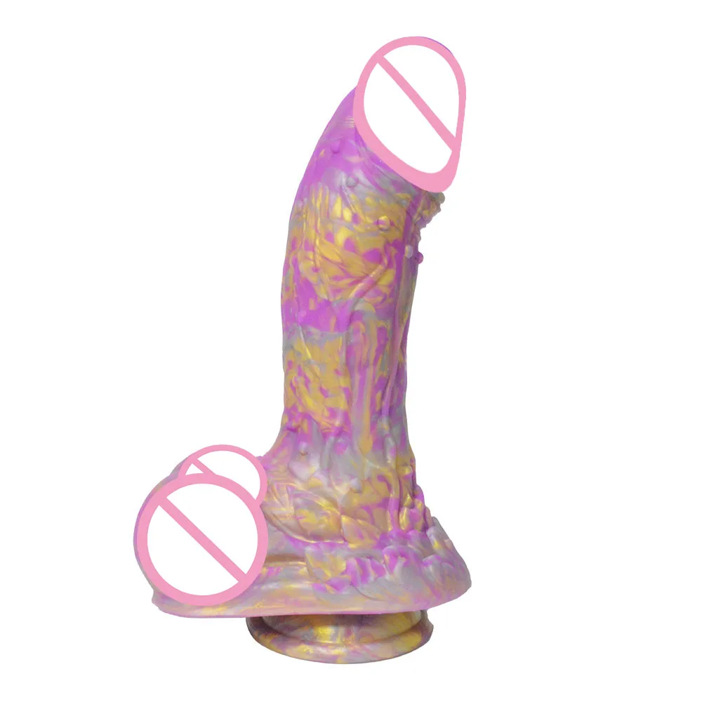 Colorful Dildo Anal Plug Soft Big Anus Dilator Masturbator Stimulate Vaginal Prostate Massager ButtPlug Sex Toys for Women Men