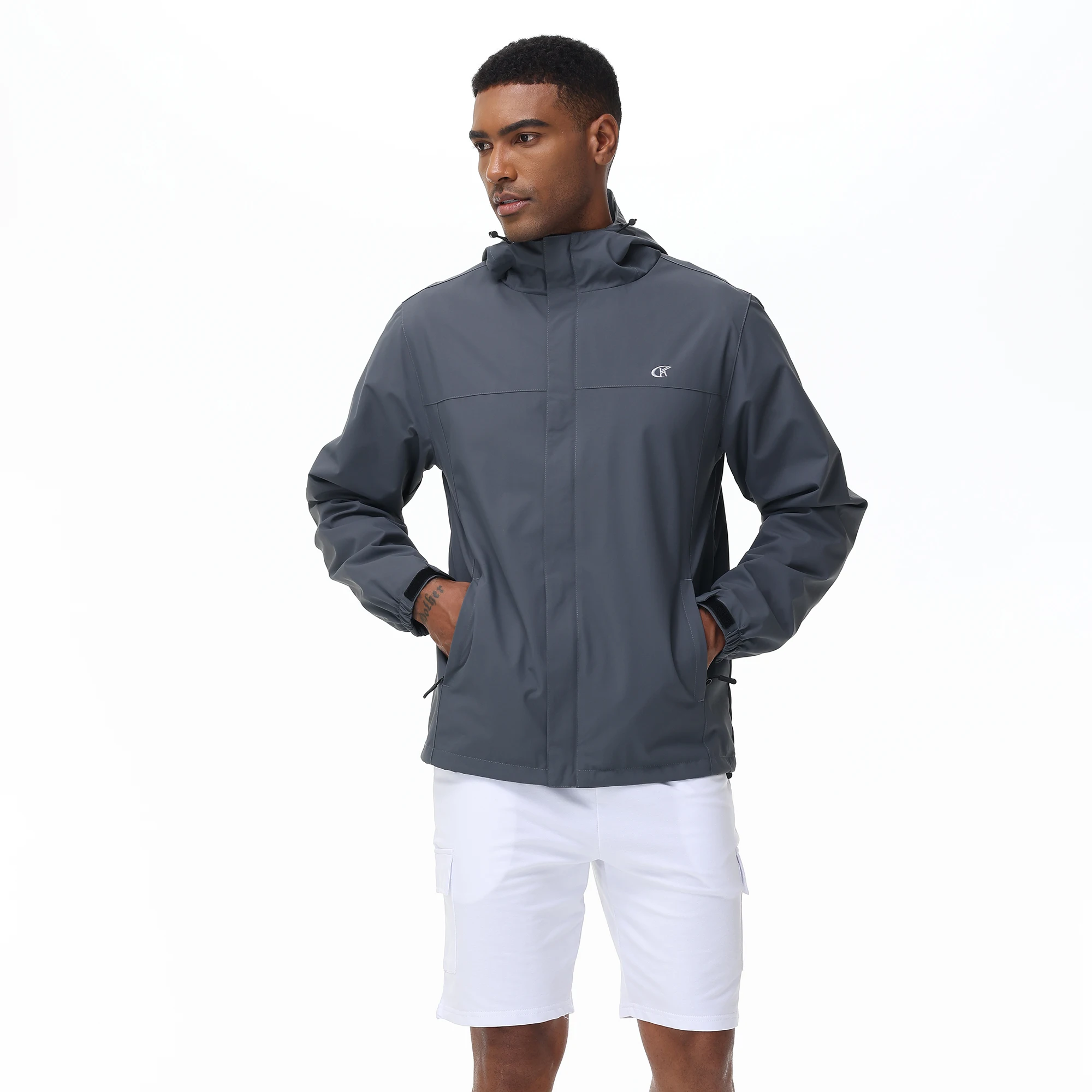 Chaqueta a prueba de viento e impermeable para hombre, abrigo informal para exteriores, deportes clásicos y delgados, traje de asalto de Montañismo al aire libre