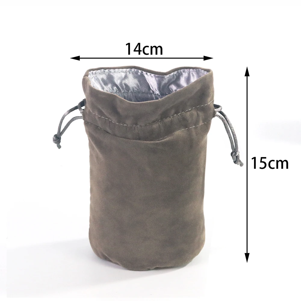 Würfelbeutel Würfel halter Rollenspiel hochwertige Samt Kordel zug Schmuck verpackung für Trpg Tischs piele Unterhaltung Brettspiele – Detail 10
