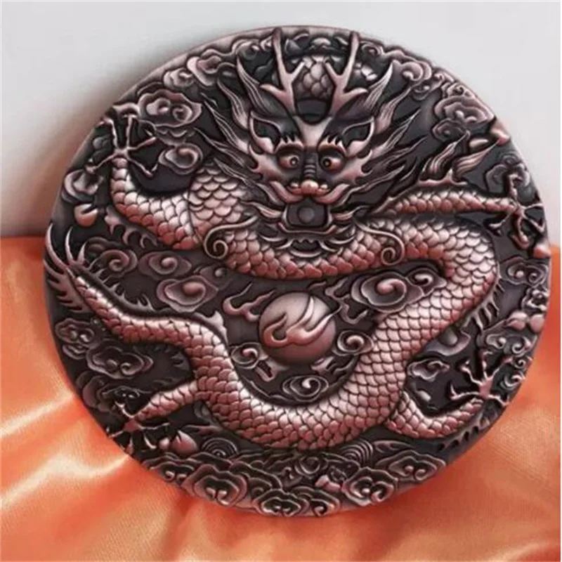 

Customized Dragon Year Zodiac Bronze Coins with High Relief Pure Copper Commemorative Medal for Sales of Zodiac Commemorative La