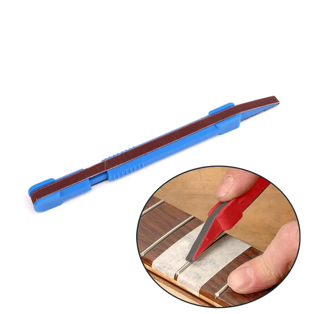 Guitar Bass Fret Polishing Wire File Fretboard Sanding Repair Tool 16cm Nut Saddle Slot Filling Sander Pen Guitarra Accessories