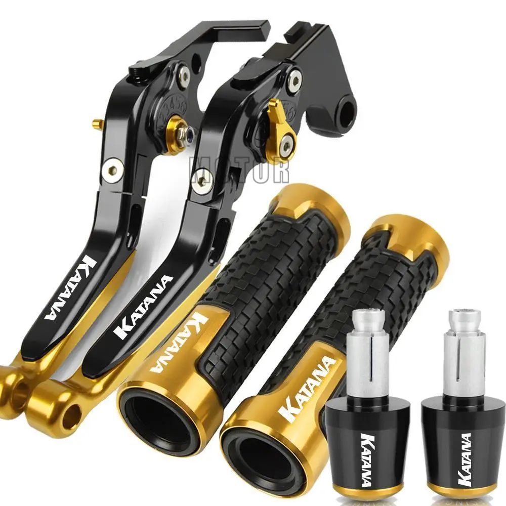 For Suzuki GSX 600F 750F KATANA GSX600F GSX750F GSX 600 750 F 1989-2007 Motorcycle Folding Brake Clutch Levers & Handlebar grips