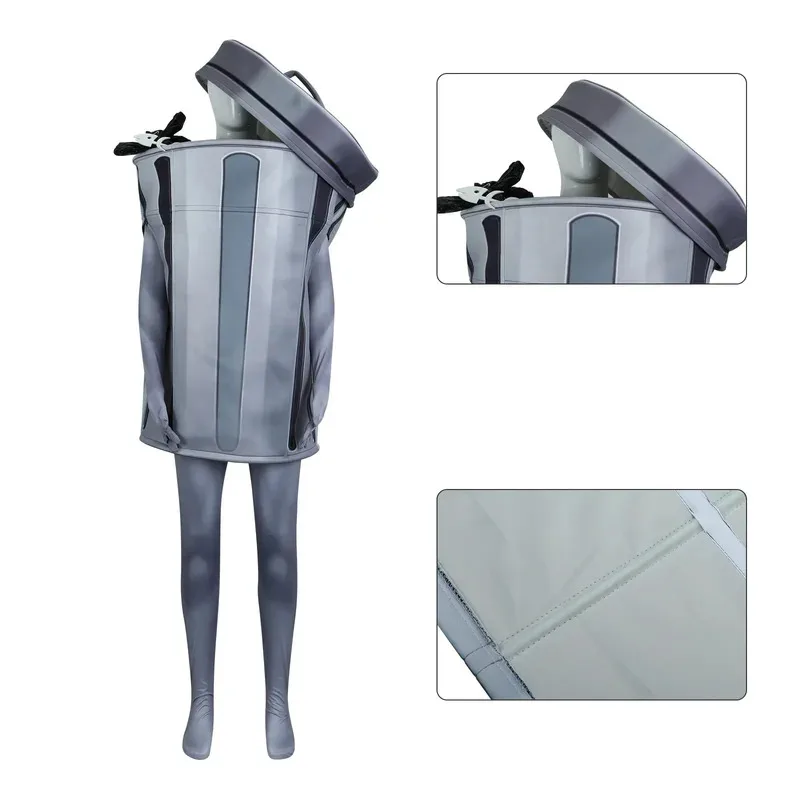 Game Honkai: Star Rail Lordly Trashcan Cosplay Costume Women Man Adult Outfit Lordly Trash Can Mask Halloween Party Outfit