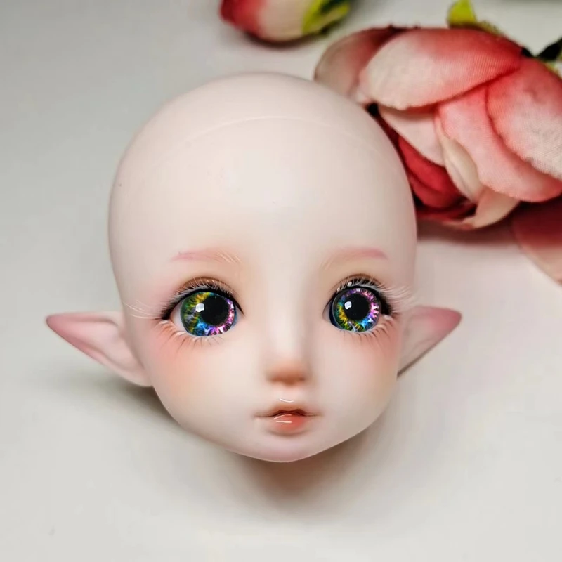 子供のためのelflメイクアップ,DIY,ヘッド全体,おもちゃの人形,女の子へのギフト,美しい,30cm