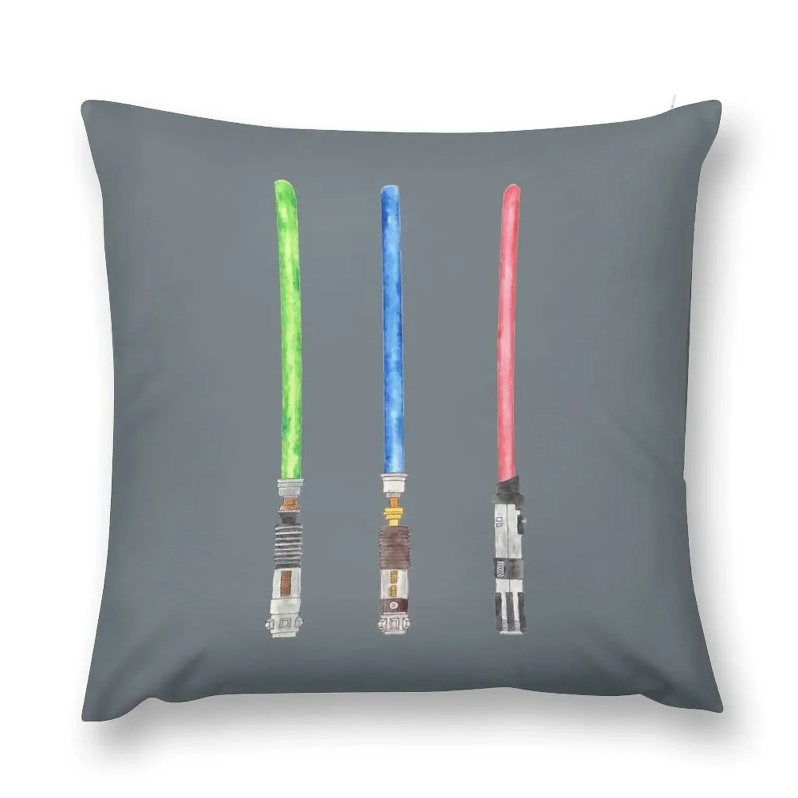 

Lightsaber Trio Throw Pillow Bed pillowcases christmas supplies pillow