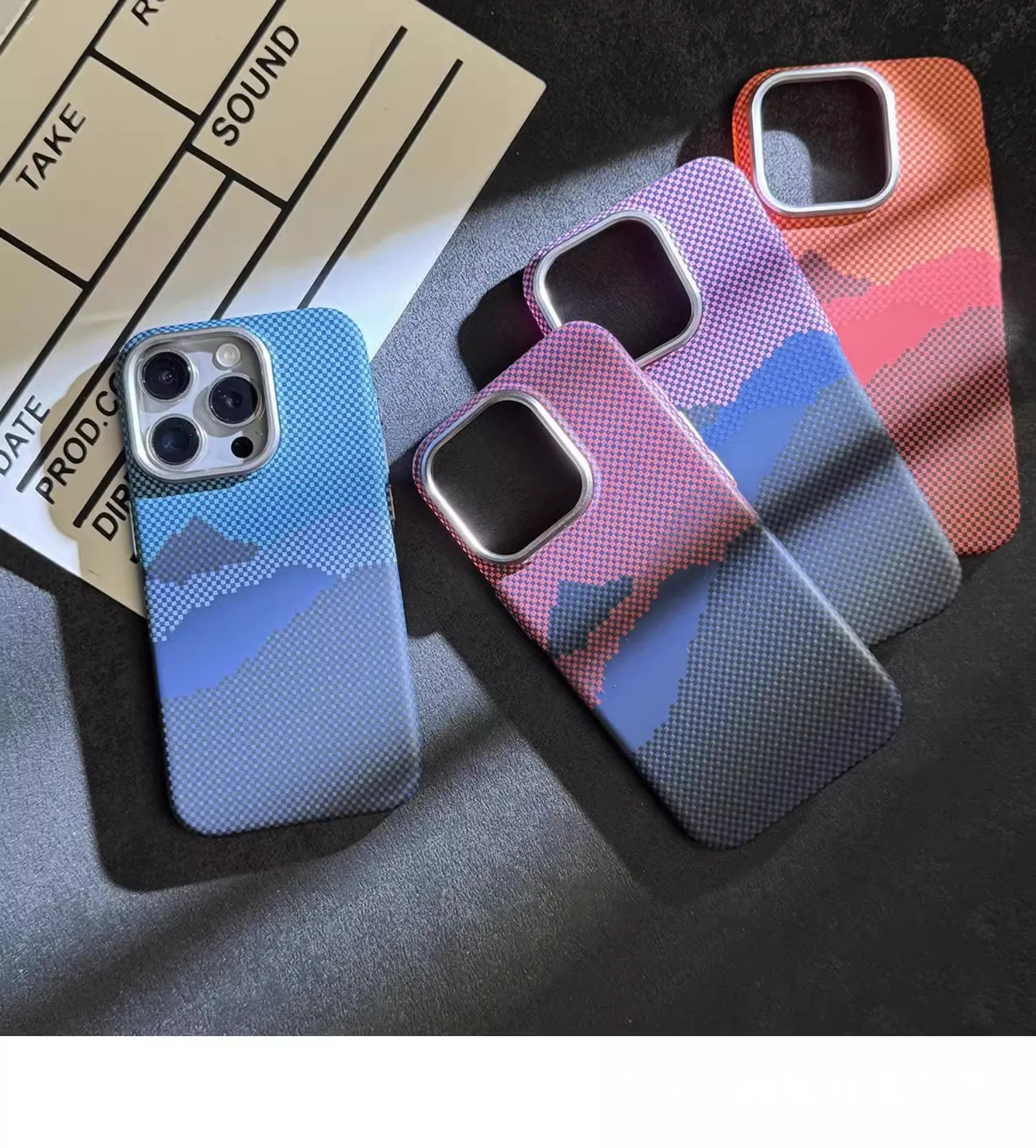 

for iPhone13 Pro Magnetic Case, Deluxe Carbon Fiber MagSafe Skin Skin Scrub Anti-Drop Case for iPhone13 Pro Max