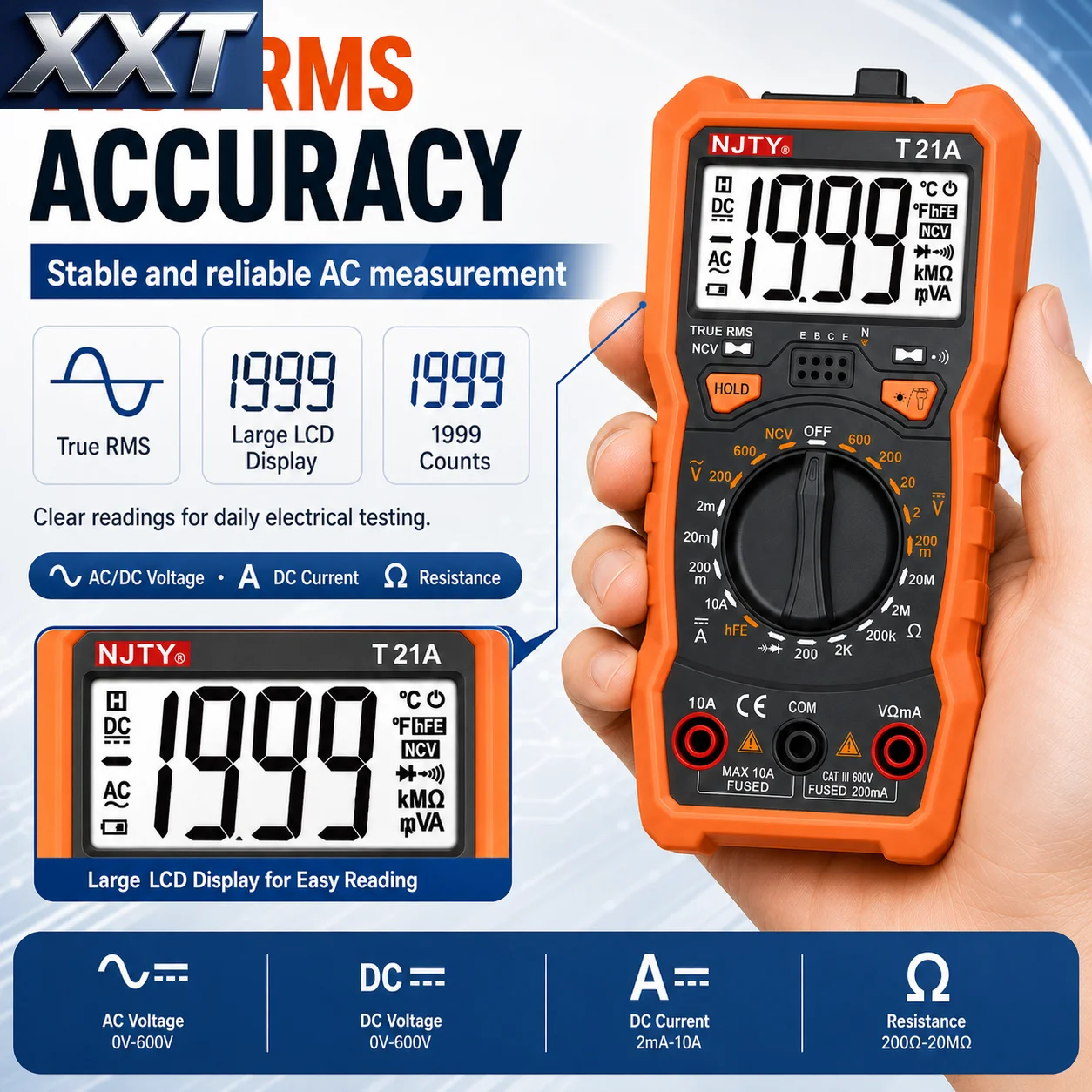 XXT Professional Digital Multi - Multimeter Digital ulasan dan harga