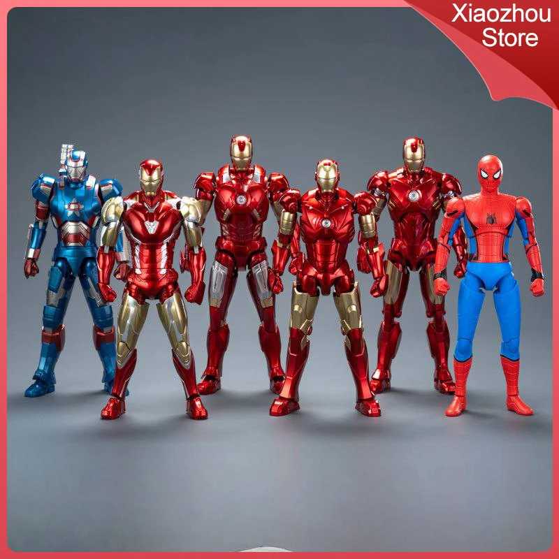 

100% натуральная серия Fondjoy Marvel Infinite Legends, слепая коробка Patriot Iron Man Mk85 Marvel, собранная модель ручной работы, подарок на день рождения