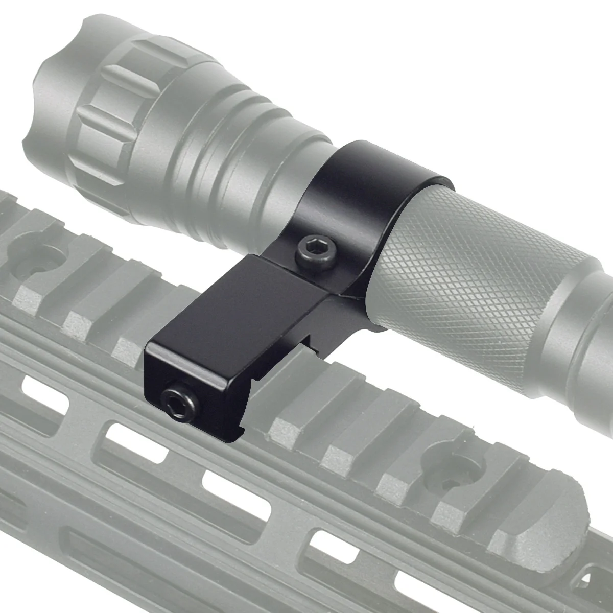 Tactical Universal Flashlight Mount for 20mm Rail&Tube 24-27mm Flashlights Tube Clip 25.4 Torch Bracket Scope Barrels Mount