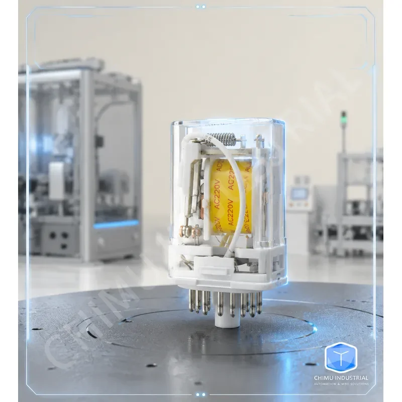 【CHIMU INDUSTRIAL】 for JTX-3C Mini Electromagnetic Relay Silver Contact 11 Pin DC12V DC24V AC220V