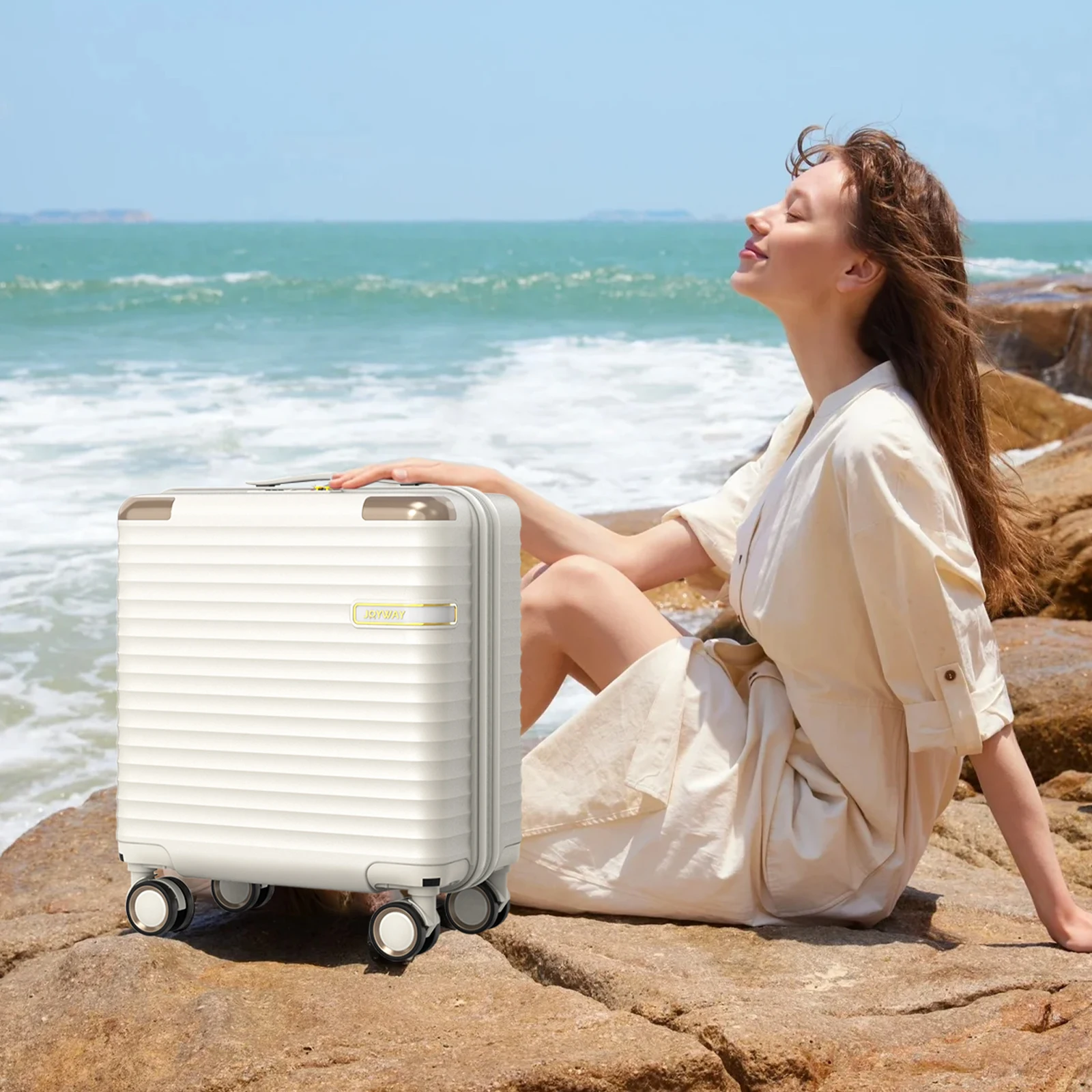 조이웨이 미니 18인치 기내용 캐리어, 가볍고 튼튼한 TSA 잠금장치, 단기 여행 및 비즈니스 여행용