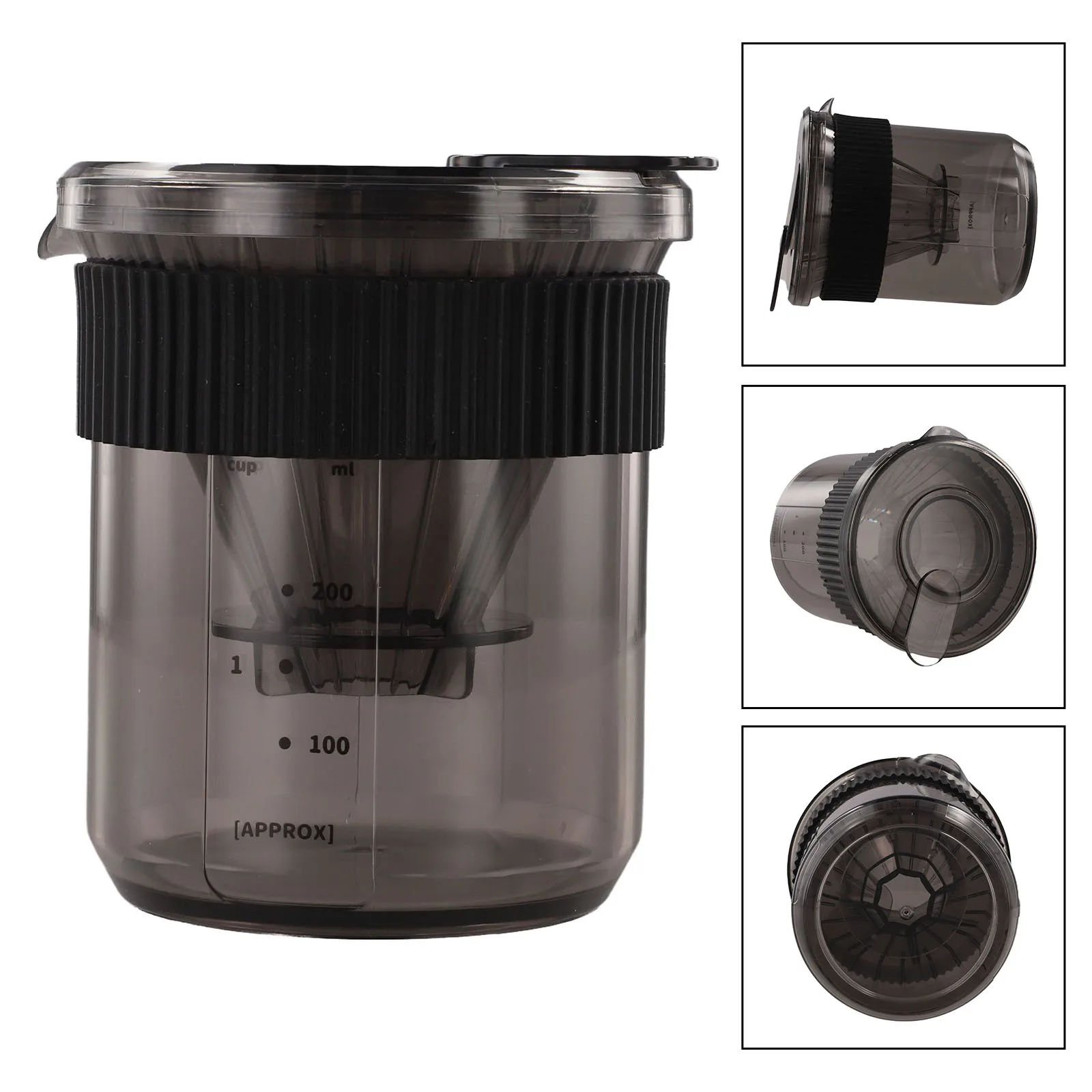 3in1 Hand Brewed Coffee Pot with Scale Borosilicate Glass Coffee Maker with 430ml Capacity for Travel and Outdoor Use
