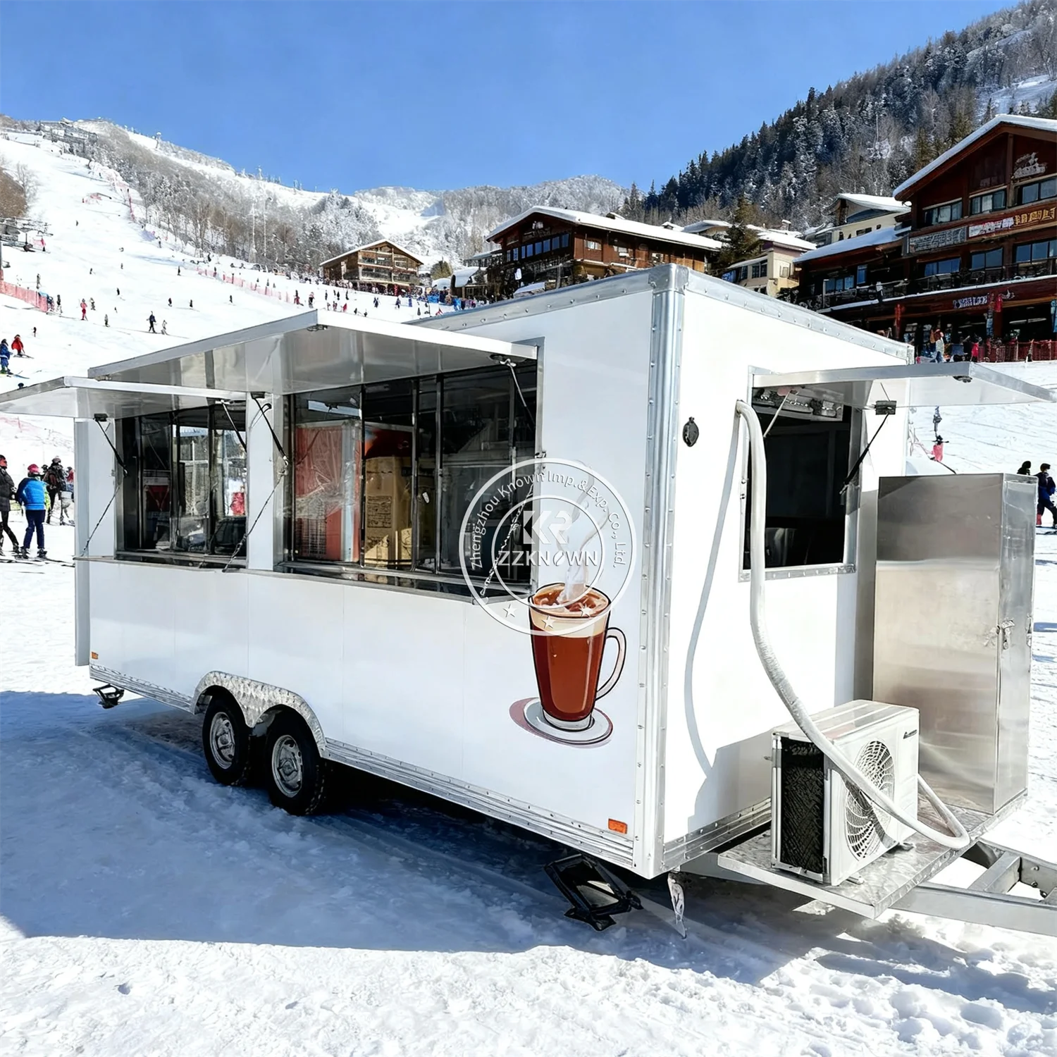 

Custom Concession Food Trailer Fully Equipped Mobile Bar Coffee Ice Cream Cart BBQ Pizza Ice Cream Truck Catering Trailer