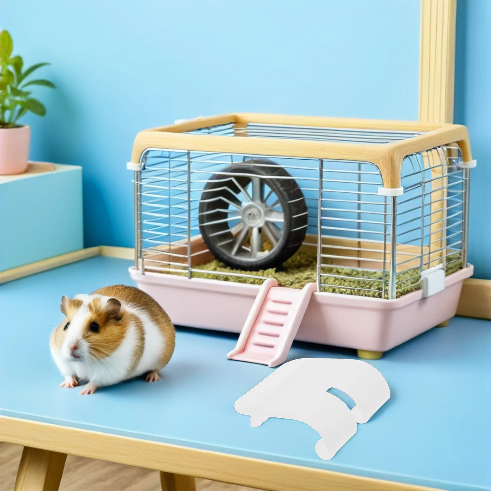 

6pcs Hamster Accessories Plastic Fasteners Easy Assembly Secure Locking For Small Pet Cage Repair Maintenance Cage Stability